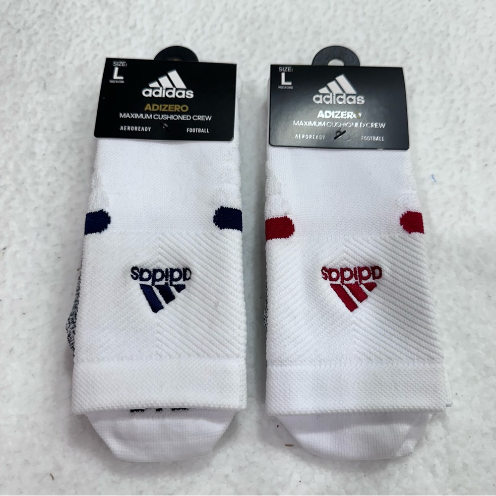 Men’s white Adizero Adidas Socks